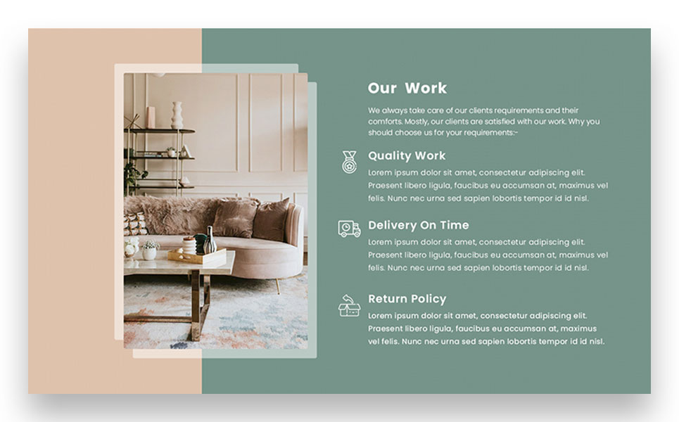 Download PSD шаблон "Modern Furniture PSD Template" / Modern Furniture PSD Template - PSD шаблон на тему графика furniture,singlepage,portfolio