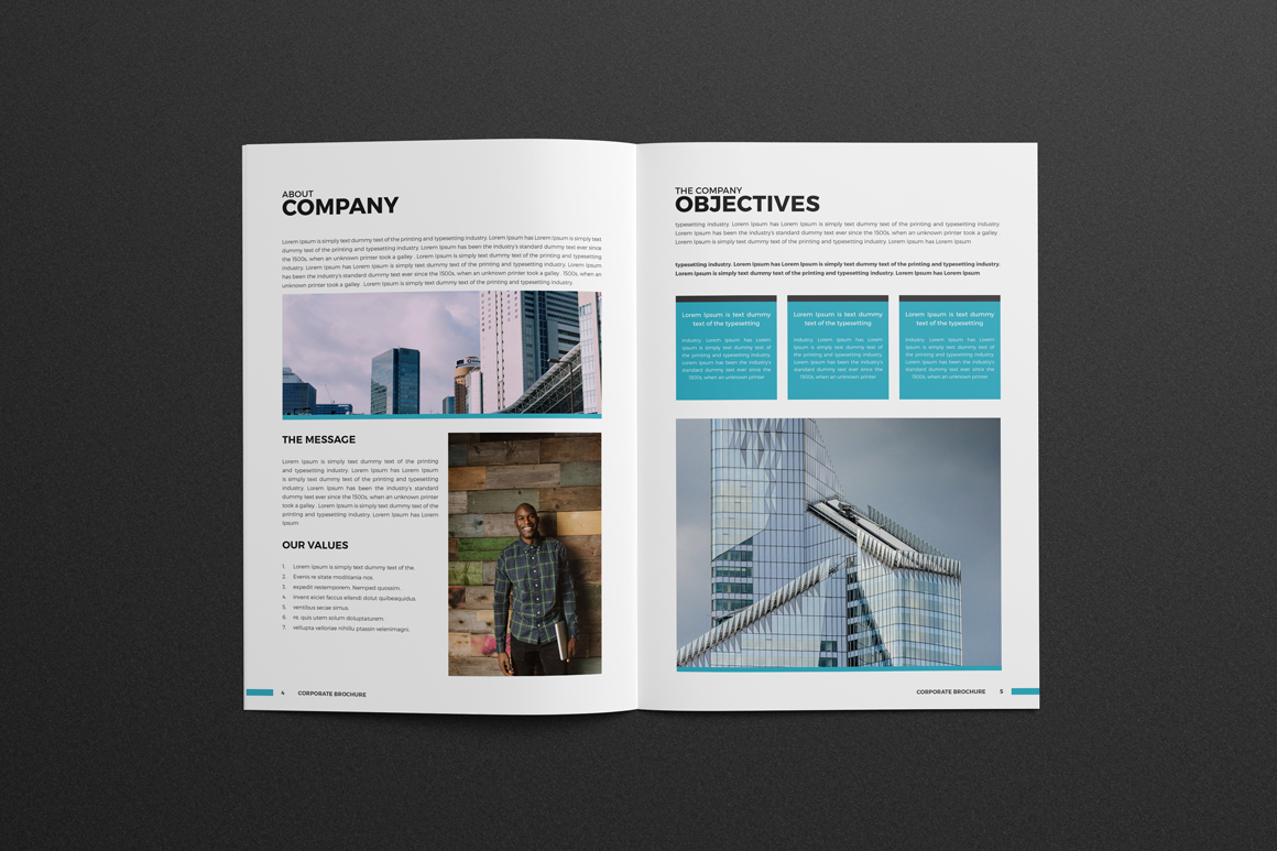 Download Фирменный стиль "Company Profile Brochure - Corporate Identity Template" / Company Profile Brochure - Corporate Identity Template - Фирменный стиль на тему графика a4,brochure,design,business,clean,corporate,creative,elegant,identity,indesign,infographics,informational,light,modern,orange,professional,report,trend,trendy,unique