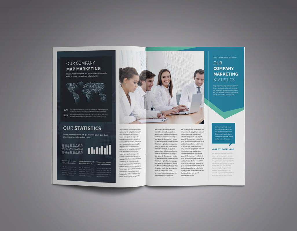 Download Фирменный стиль "New A4 Business Brochure - Corporate Identity Template" / New A4 Business Brochure - Corporate Identity Template - Фирменный стиль на тему графика a4,annual,report,business,catalog,template,catalogs,catalogue,chart,charts,clean,corporate,customizable,customize,design,elegant,indesign,infographic,interior,modern