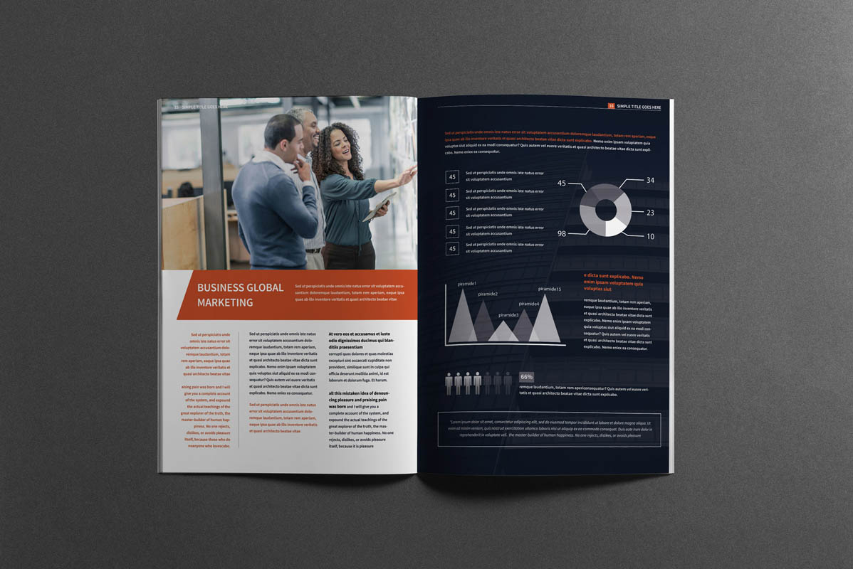Download Фирменный стиль "Company Profile Brochure - Corporate Identity Template" / Company Profile Brochure - Corporate Identity Template - Фирменный стиль на тему графика a4,annual,report,business,catalog,template,catalogs,catalogue,chart,charts,clean,corporate,customizable,customize,design,elegant,indesign,infographic,interior,modern