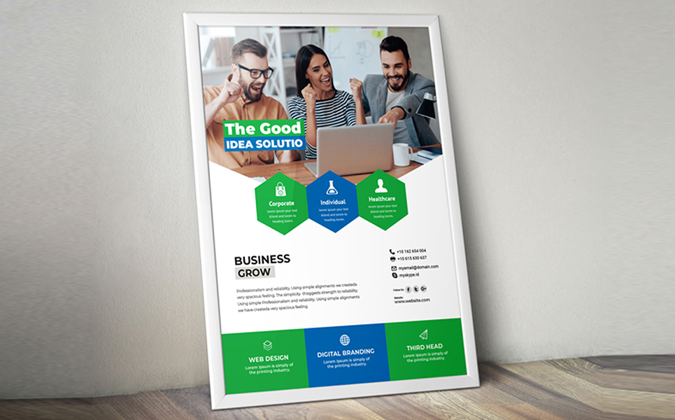 Download Фирменный стиль "Creative Business Flyer - Corporate Identity Template" / Creative Business Flyer - Corporate Identity Template - Фирменный стиль на тему графика a4,business,company,conference,conference,flyer,convention,corporate,flyer,leaflet,marketing,meeting,multipurpose,newspaper,poster,professional,prospectus,seminar,summit,template