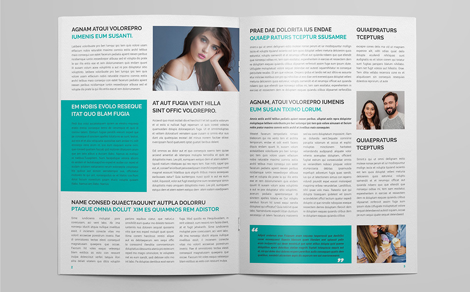 Download Фирменный стиль "Newsletter Design - Corporate Identity Template" / Newsletter Design - Corporate Identity Template - Фирменный стиль на тему графика newsletter design brochure magazine_template print a4 corporate clean professional minimul agency indesign graphic