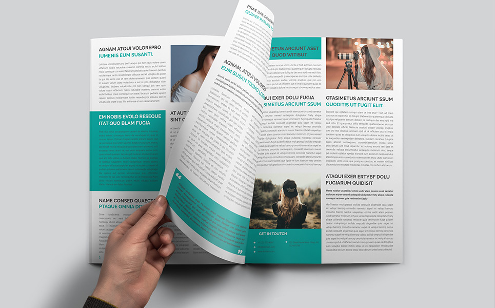 Download Фирменный стиль "Newsletter Design - Corporate Identity Template" / Newsletter Design - Corporate Identity Template - Фирменный стиль на тему графика newsletter design brochure magazine_template print a4 corporate clean professional minimul agency indesign graphic