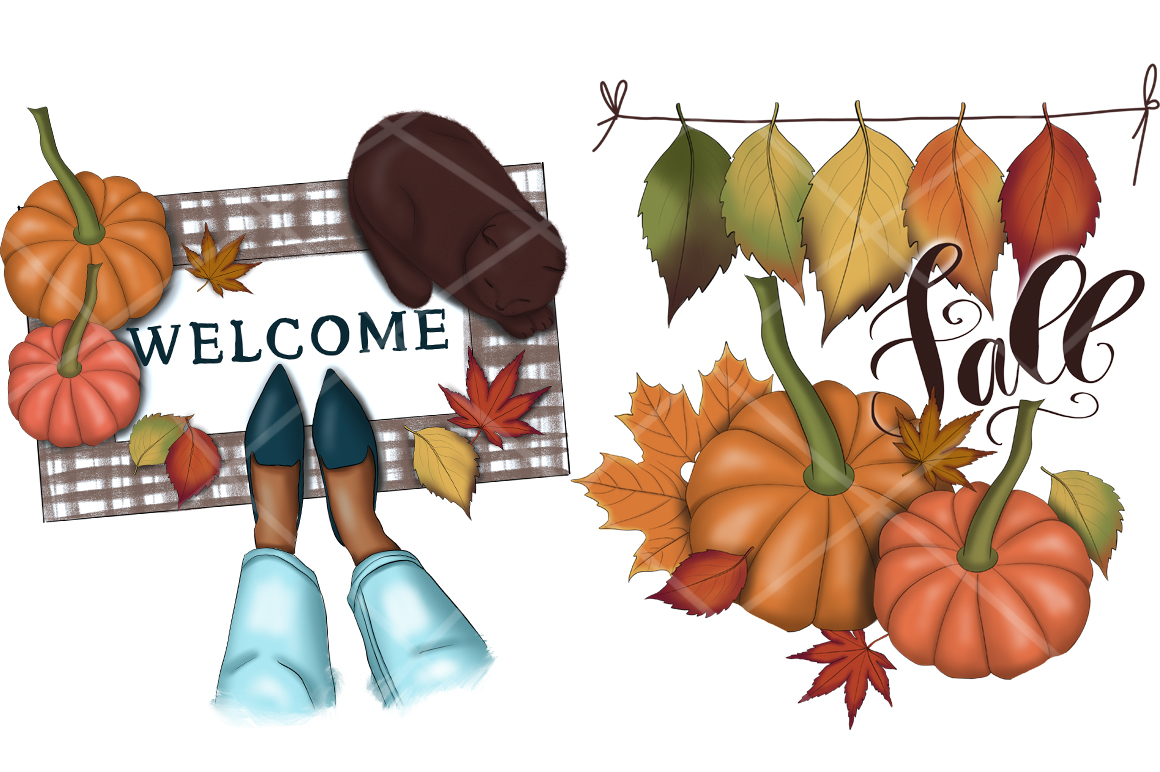 Download Иллюстрация "Falling Into Fall Clipart & Patterns - Illustration" / Falling Into Fall Clipart & Patterns - Illustration - Иллюстрация на тему графика fall,clipart,patterns,paper,illustration,leaf,nature,floral,flowers,autumn,texture,september,woman,halloween,planner,lettering,pumpkin,thanksgiving,garden,girls