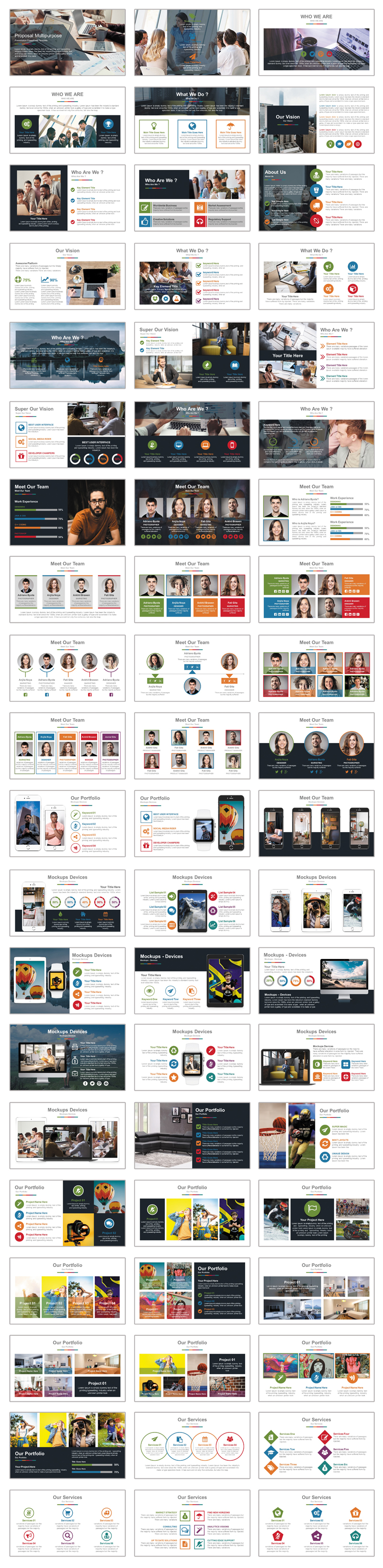 Investor Pitch Professional Business Presentation PowerPoint Template