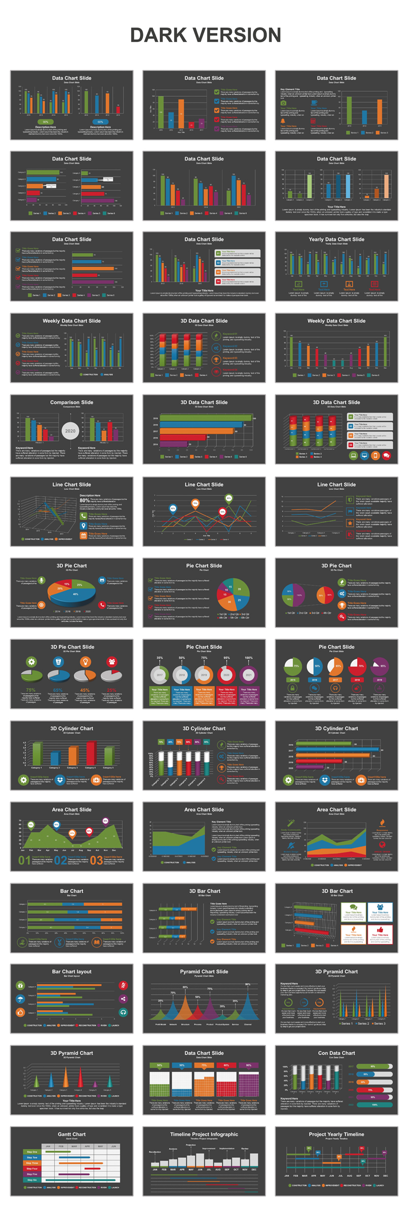 Data Charts PowerPoint Template