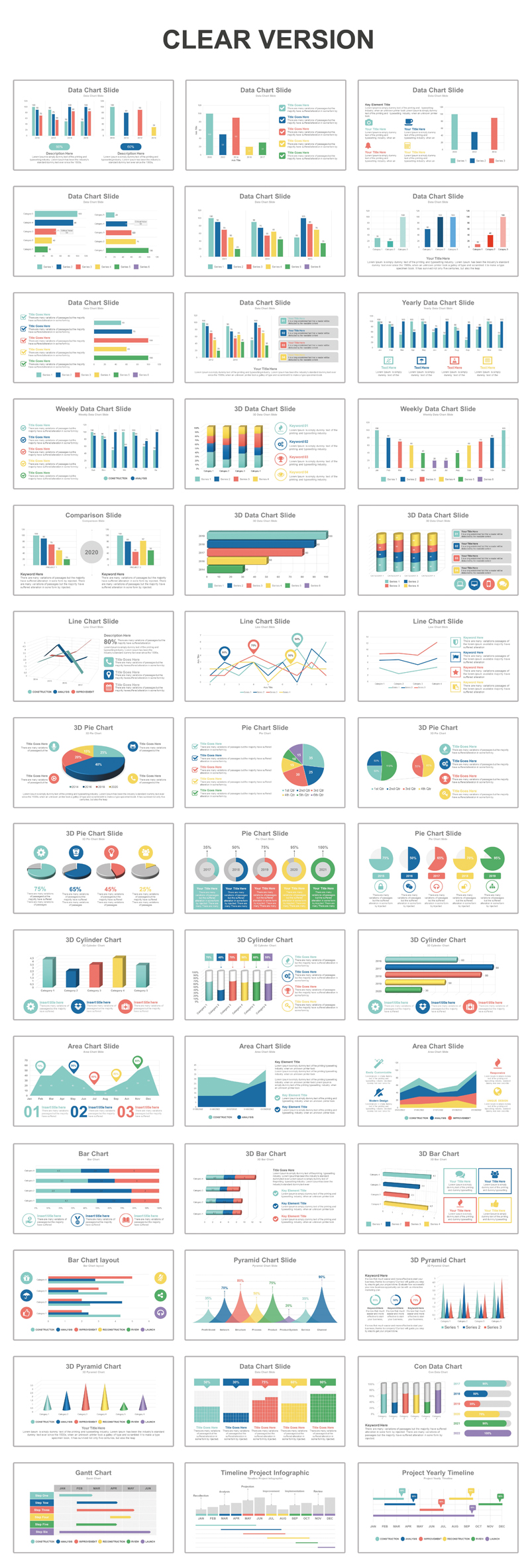 Data Charts Business PowerPoint Template