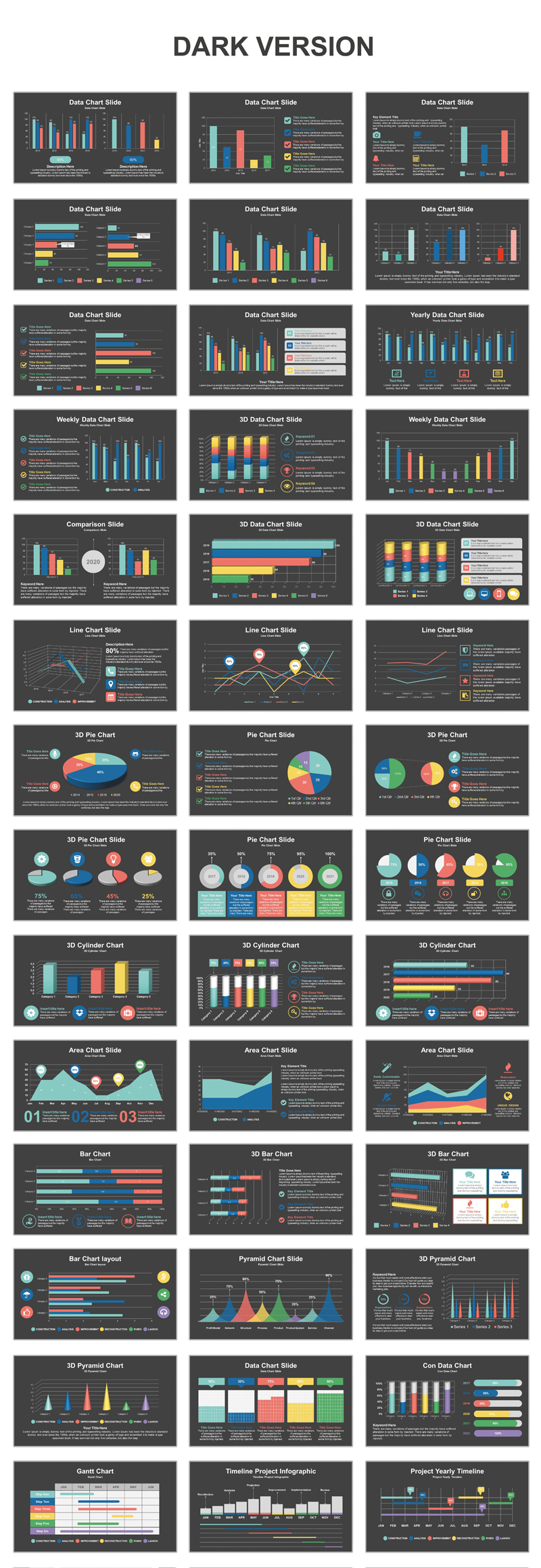 Data Charts Business PowerPoint Template