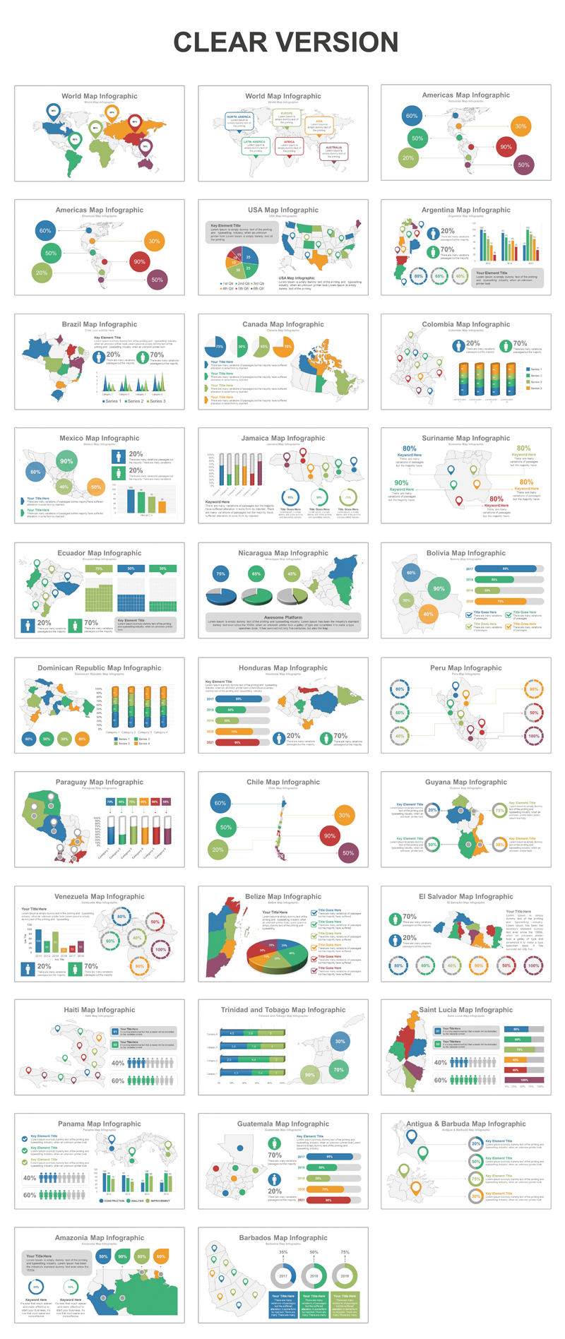 Americas Map PowerPoint Template