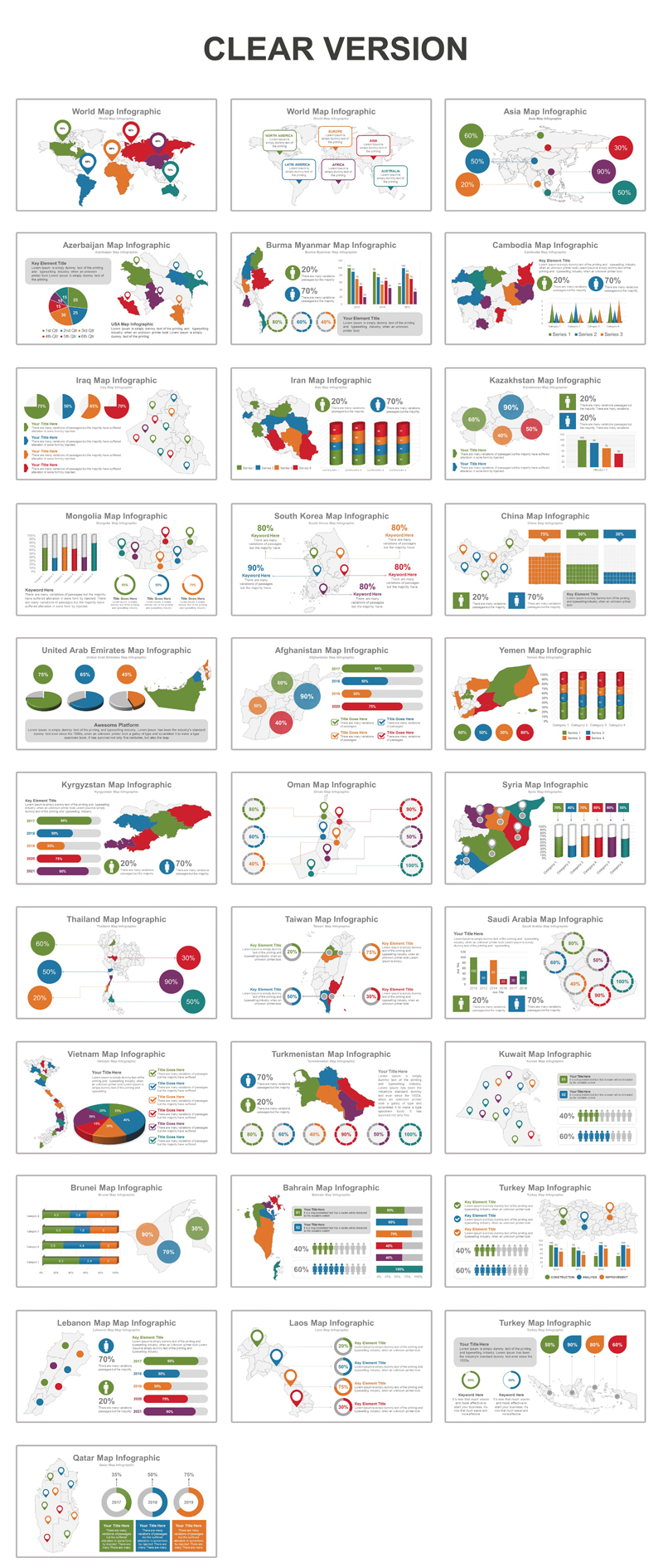 Asia Map PowerPoint Template