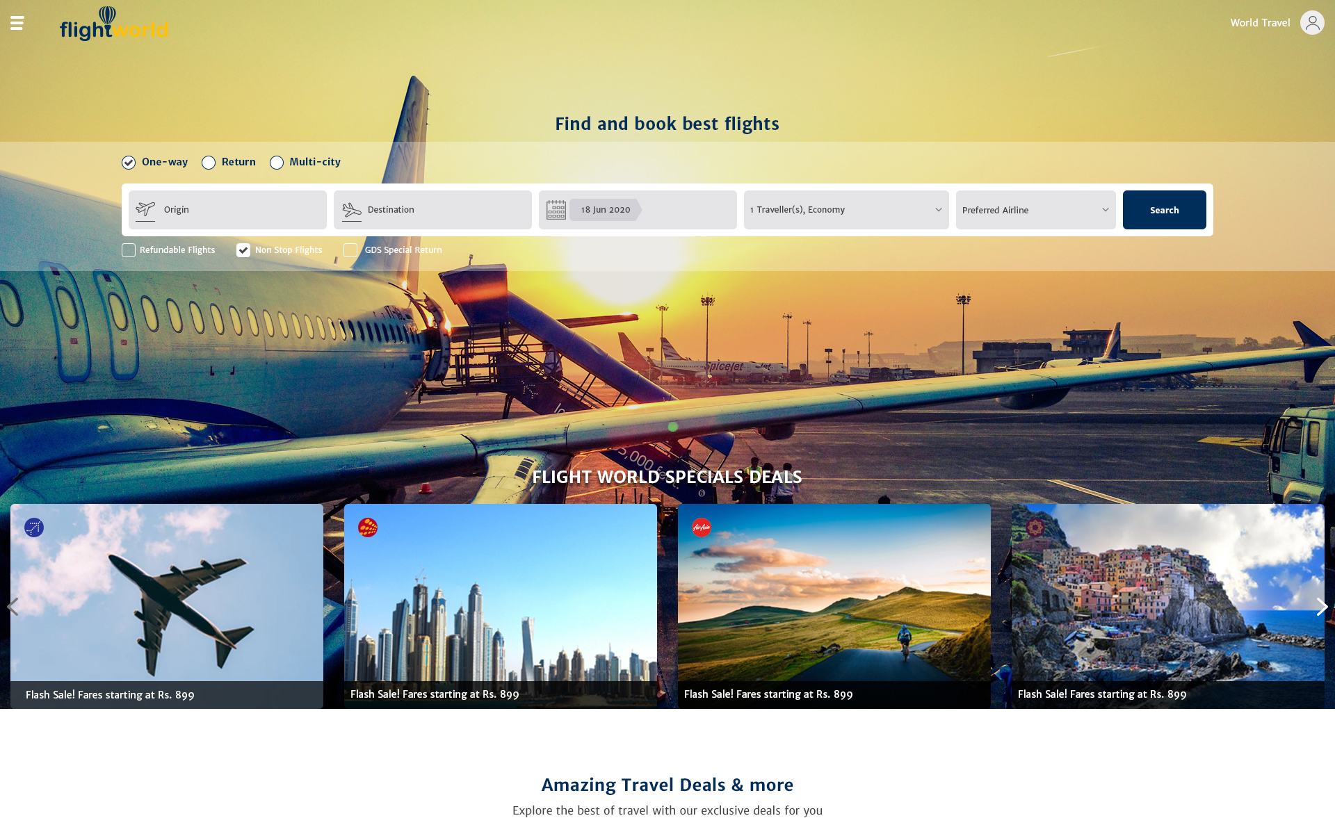 Download PSD шаблон "Flightworld - Flight Search Engine PSD Template" / Flightworld - Flight Search Engine PSD Template - PSD шаблон на тему бизнес и услуги flight,search,engine,business2business,business2customer,tour,travel,domestic,international,airline,tickets,trip,oneway,round,multi,city,agency,cheap,leisure,vacation