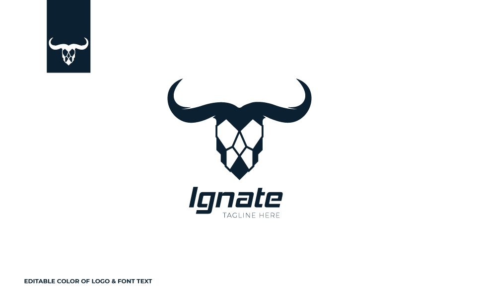 Download Шаблон логотипа "Ignite Ox Logo Template" / Ignite Ox Logo Template - Шаблон логотипа на тему графика ox,sign,illustration,logo,cow,animal,bull,design,taurus,graphic,horn,icon,art,strong,head,ox logo,ignite,hot,fire,template