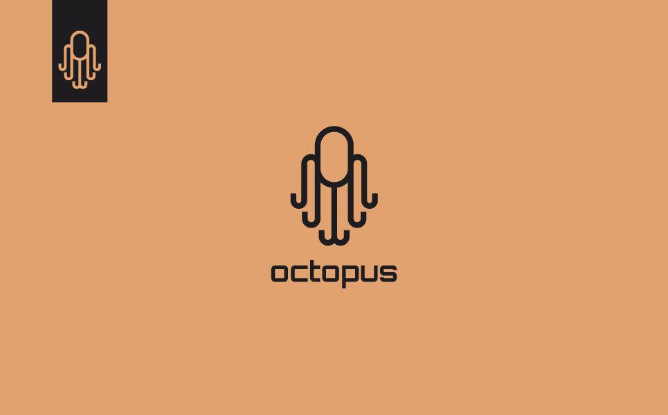 Download Шаблон логотипа "Modern Octopus Logo Template" / Modern Octopus Logo Template - Шаблон логотипа на тему графика modern,octopus,logo,animal,sea,sign,nature,element,shape,marine,squid,underwater,water,business,seafood,simple,concept,creative,style