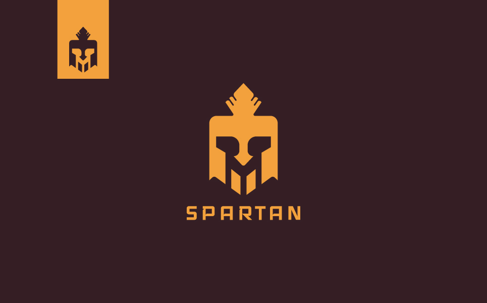 Download Шаблон логотипа "Minimal Spartan Logo Template" / Minimal Spartan Logo Template - Шаблон логотипа на тему графика helmet,logo,warrior,soldier,spartan,symbol,armor,icon,team,design,sign,sport,mascot,knight,ancient,gladiator,head,spartan logo,template