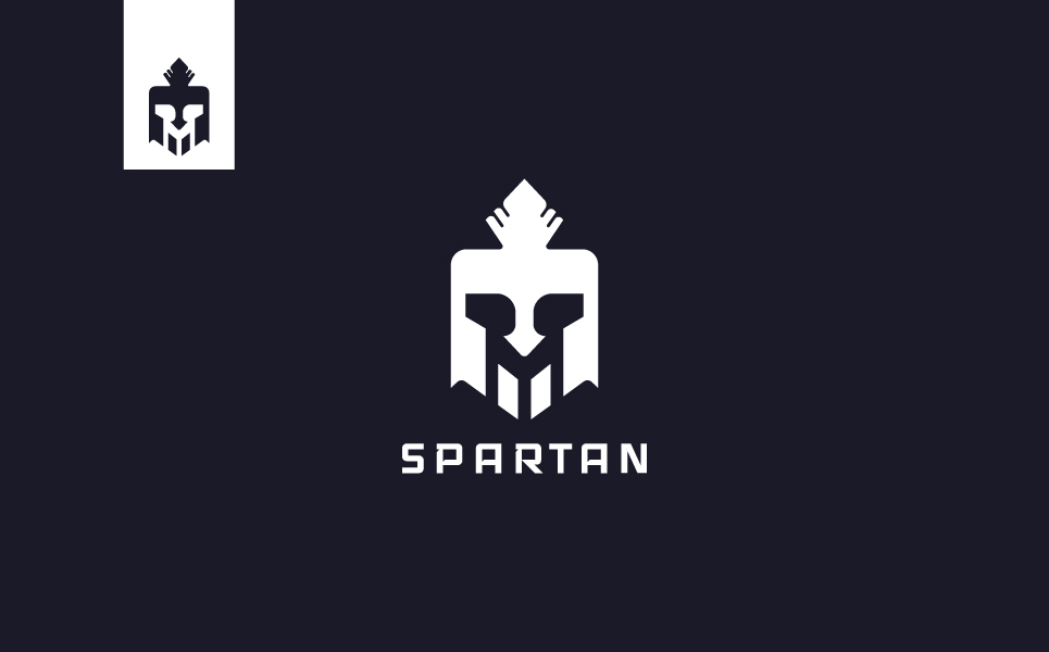 Download Шаблон логотипа "Minimal Spartan Logo Template" / Minimal Spartan Logo Template - Шаблон логотипа на тему графика helmet,logo,warrior,soldier,spartan,symbol,armor,icon,team,design,sign,sport,mascot,knight,ancient,gladiator,head,spartan logo,template