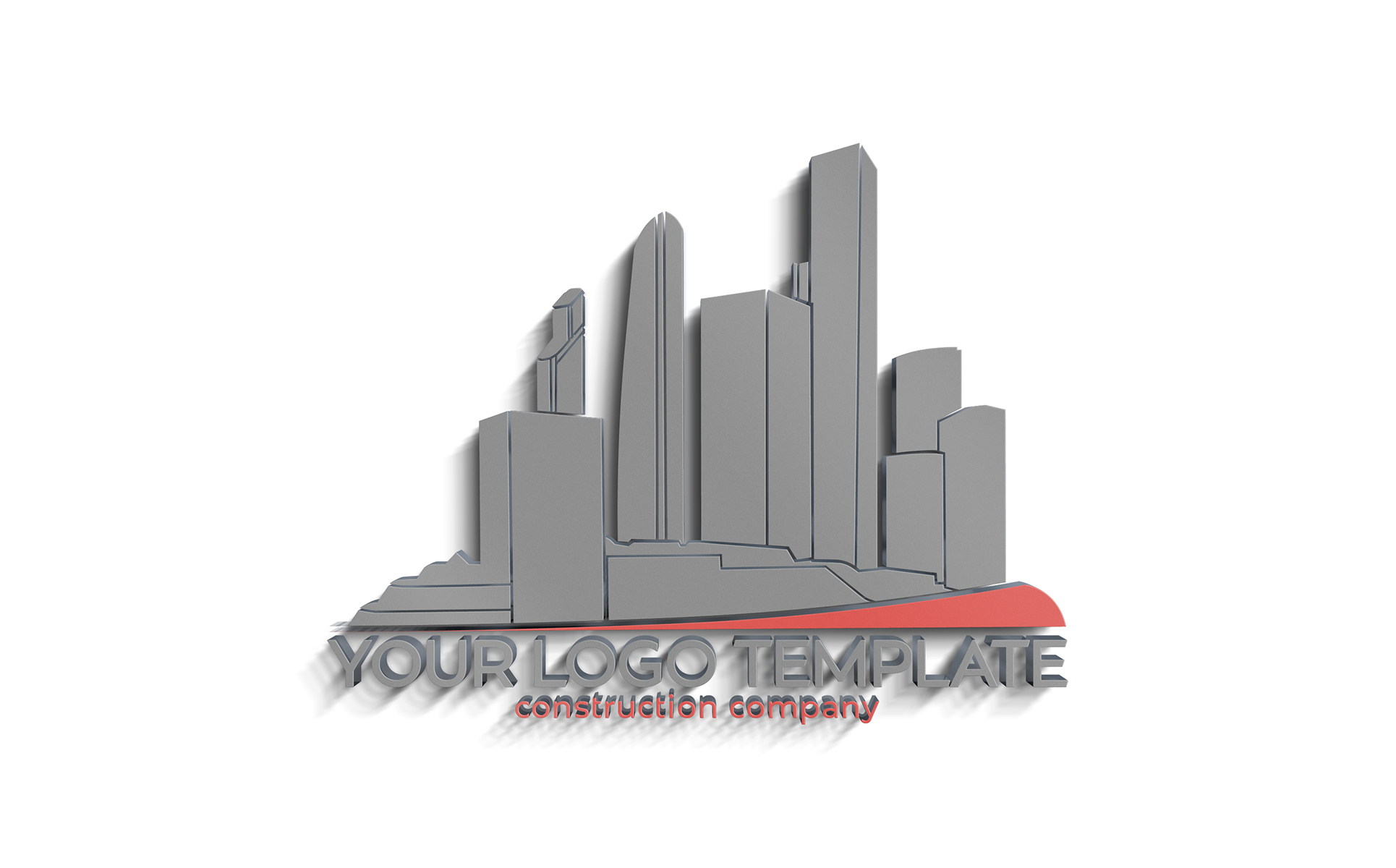 Download Шаблон логотипа "Construction Logo Template" / Construction Logo Template - Шаблон логотипа на тему графика logo,logos,template,design,templates,fonts,construction,realty