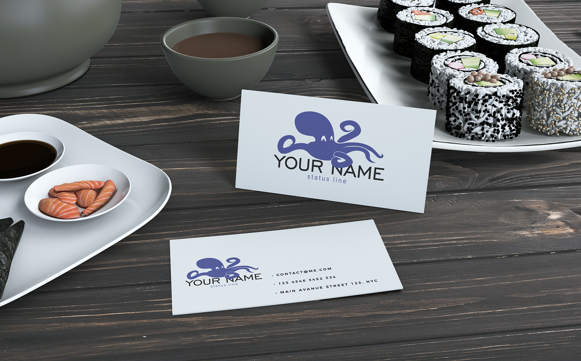 Download Шаблон логотипа "OCTOPUS Logo Template" / OCTOPUS Logo Template - Шаблон логотипа на тему графика octopus,logo,logos,template,coffee,design,cafe,templates,fonts
