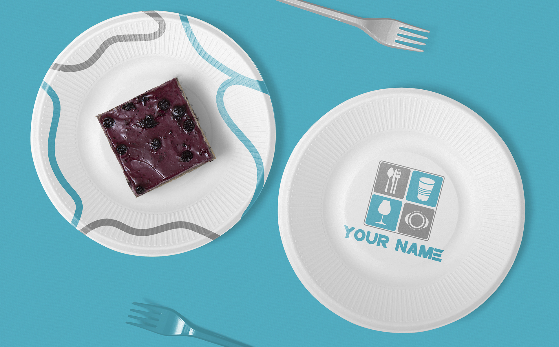 Download Шаблон логотипа "Tableware Logo Template" / Tableware Logo Template - Шаблон логотипа на тему графика tableware,logo,logos,template,design,templates,fonts