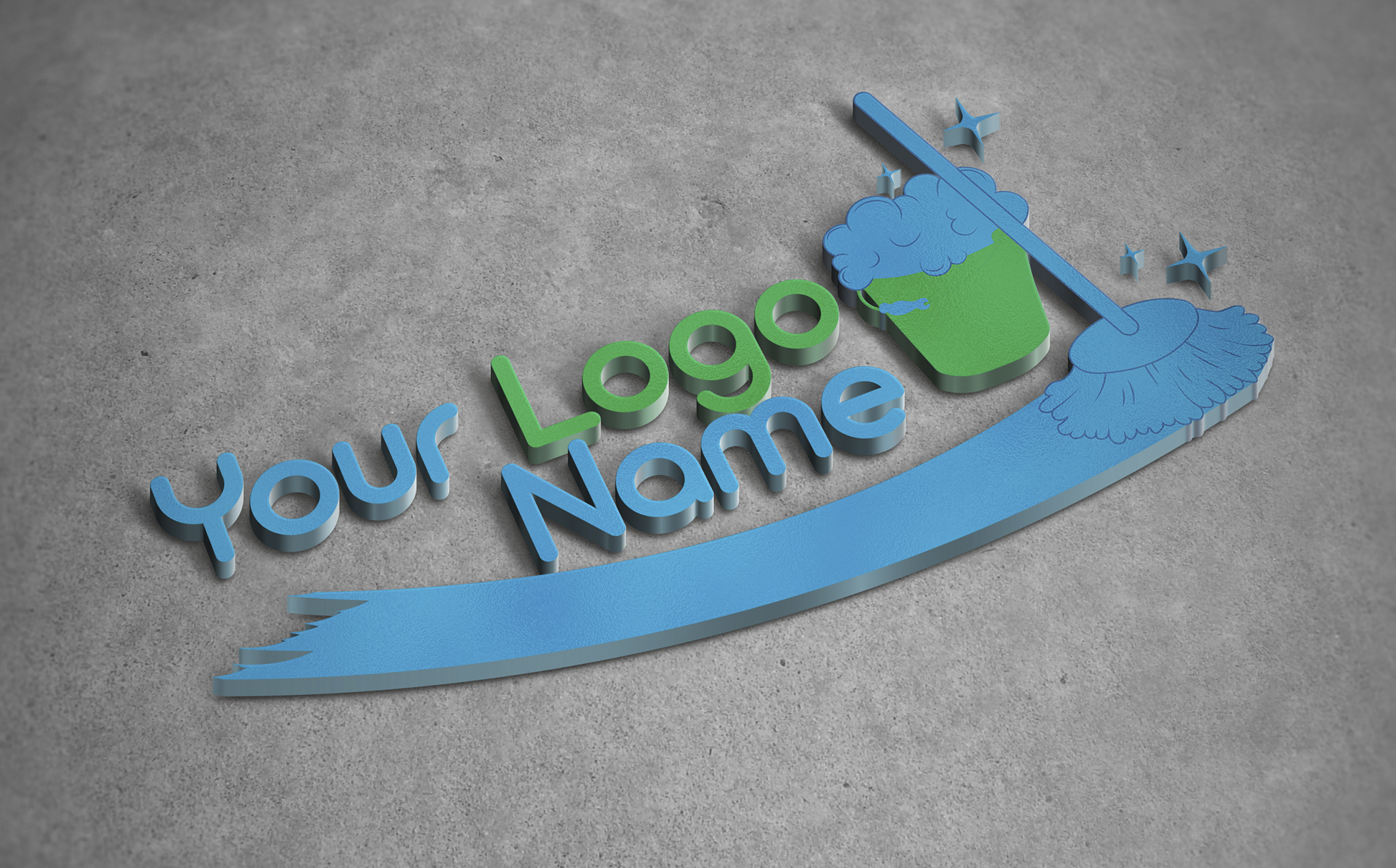 Download Шаблон логотипа "Cleaning Logo Template" / Cleaning Logo Template - Шаблон логотипа на тему графика logo,logos,template,design,templates,fonts,cleaning,ecological,eco