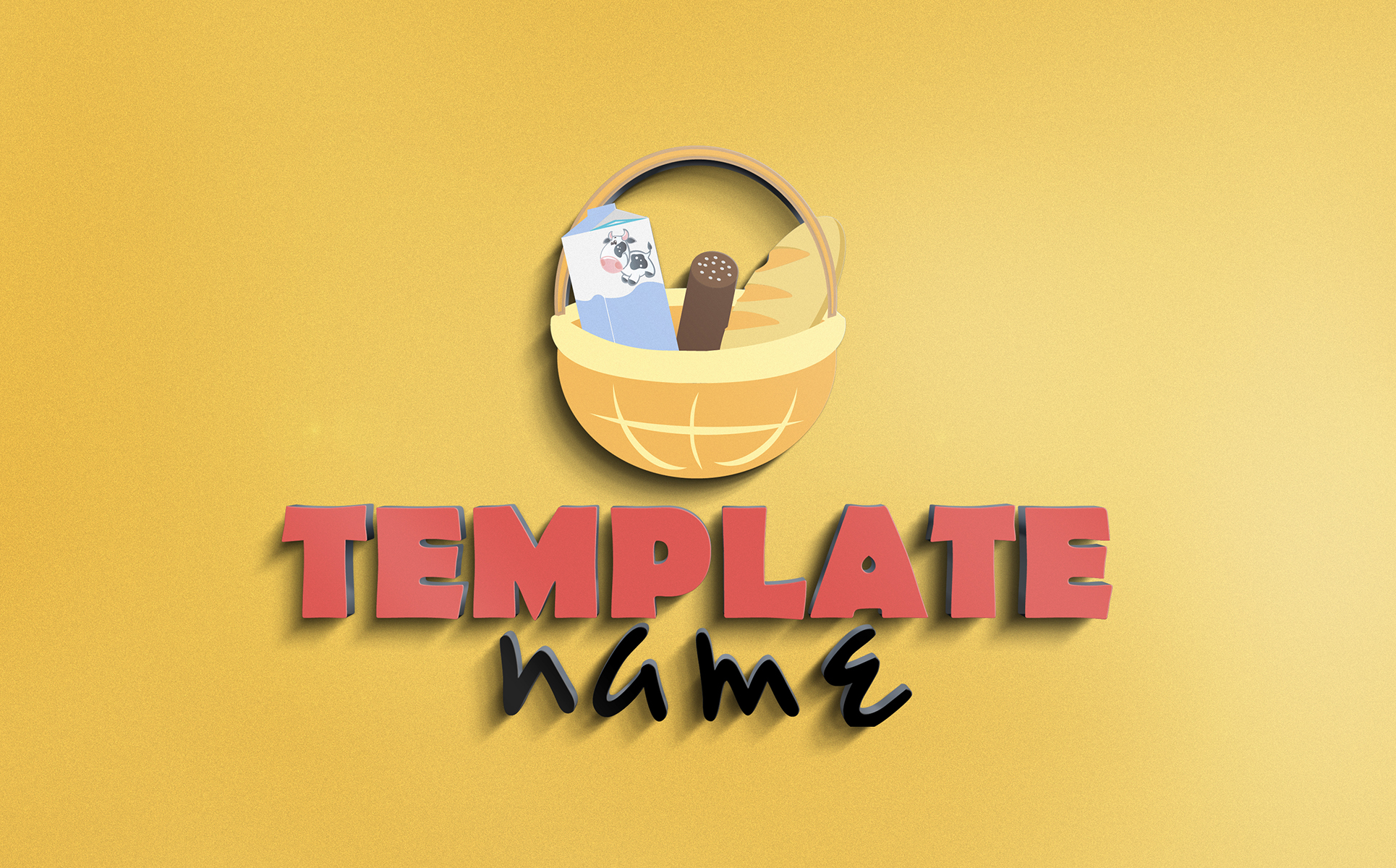 Download Шаблон логотипа "Food Store Logo Template" / Food Store Logo Template - Шаблон логотипа на тему графика logo,logos,template,design,templates,fonts,business,creative,food,store,shop