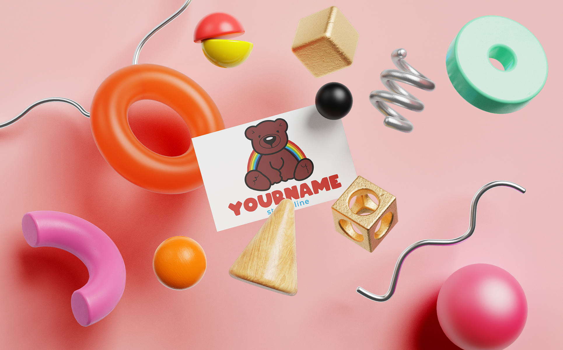 Download Шаблон логотипа "Toys Logo Template" / Toys Logo Template - Шаблон логотипа на тему графика logo,logos,template,toys,design,toy,templates,fonts,business,creative,kids,boy,girl,baby,panda,bear