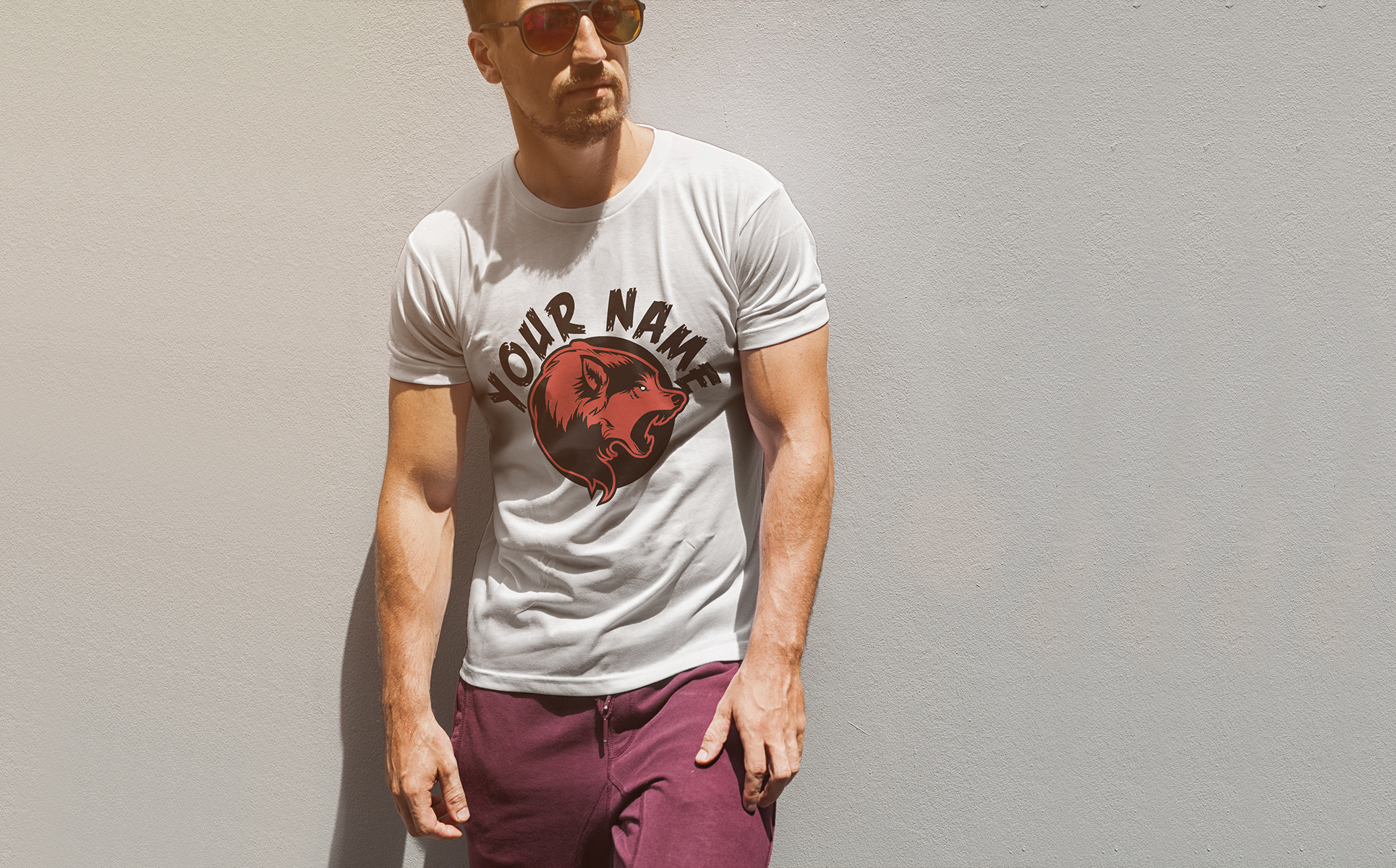 Download Шаблон логотипа "Animal Mascot Wolf Logo Template" / Animal Mascot Wolf Logo Template - Шаблон логотипа на тему графика animal,mascot,logo,logos,template,design,templates,fonts,business,creative,interactive,wolf,sport