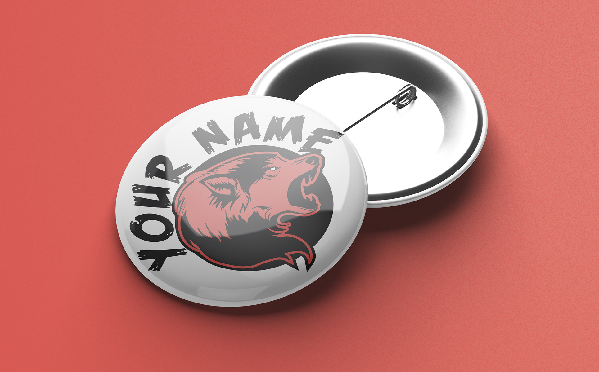 Download Шаблон логотипа "Animal Mascot Wolf Logo Template" / Animal Mascot Wolf Logo Template - Шаблон логотипа на тему графика animal,mascot,logo,logos,template,design,templates,fonts,business,creative,interactive,wolf,sport