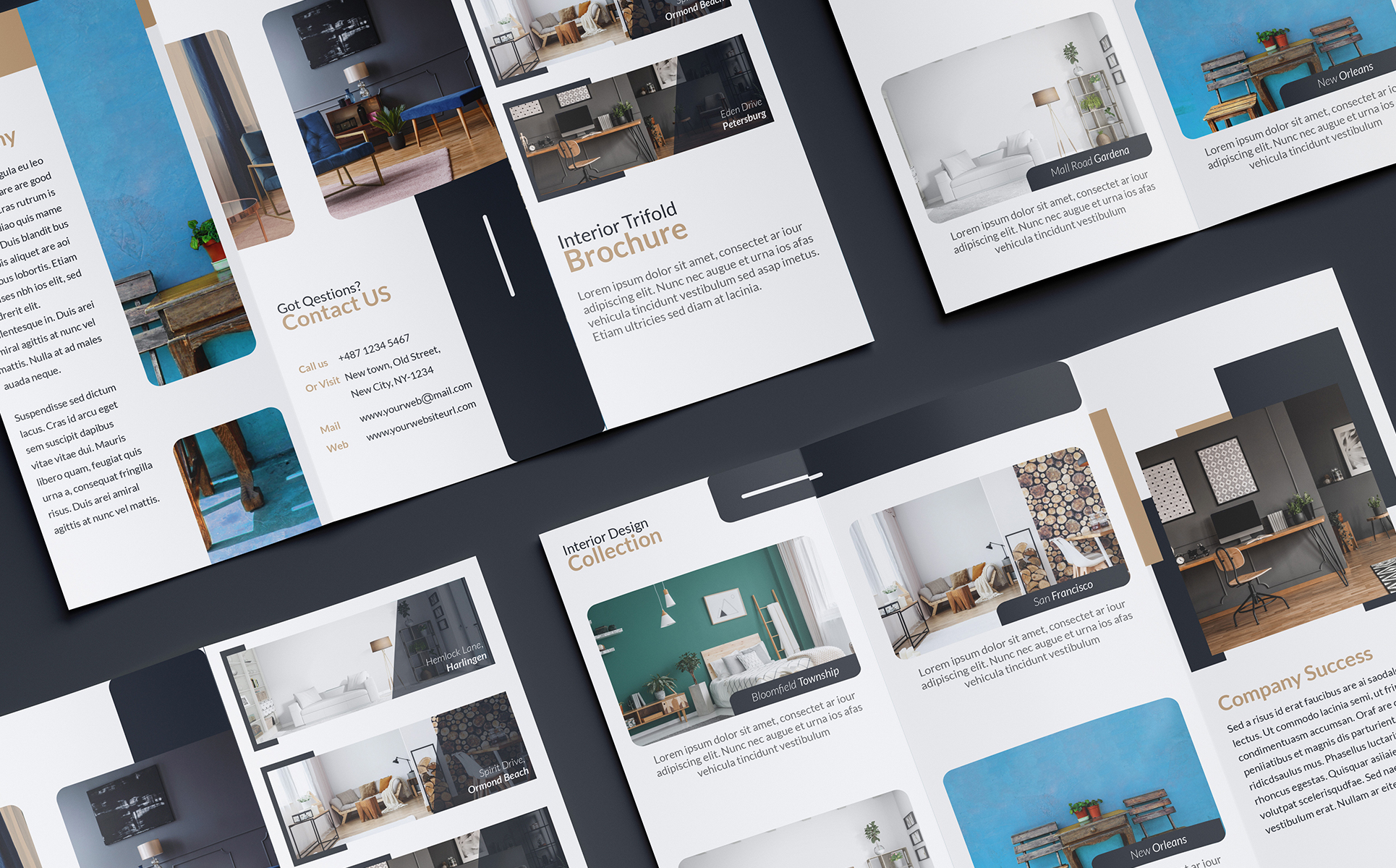 Download Фирменный стиль "Real Estate/Furniture Store Trifold Brochure - Corporate Identity Template" / Real Estate/Furniture Store Trifold Brochure - Corporate Identity Template - Фирменный стиль на тему графика brochure,publication,design,presentation,document,concept,template,trifold,promotion,leaflet,corporate,folder,print,creative,business,vector,company,tri-fold,furniture,poperty