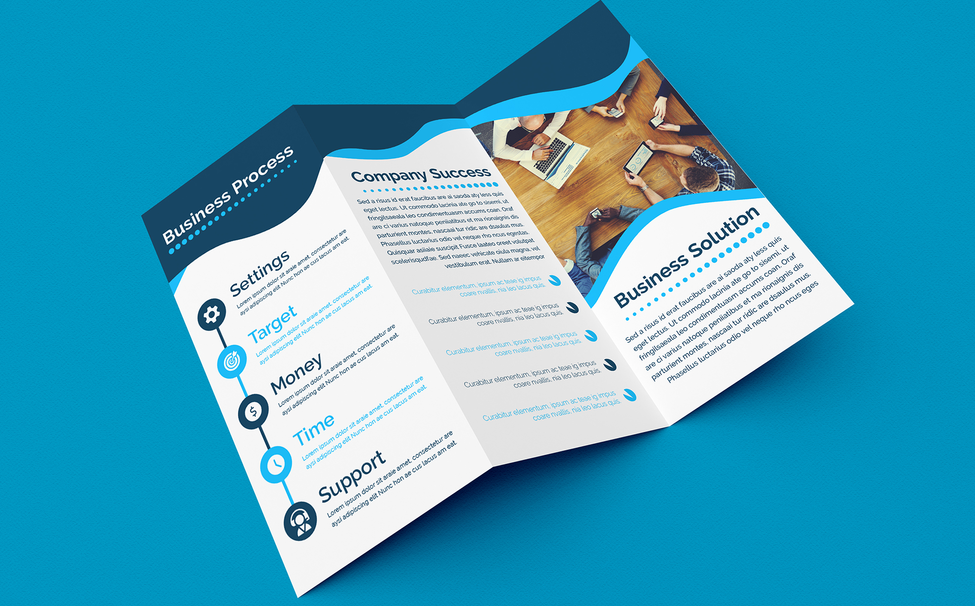 Download Фирменный стиль "Blue Creative Trifold Brochure Design - Corporate Identity Template" / Blue Creative Trifold Brochure Design - Corporate Identity Template - Фирменный стиль на тему графика a4,abstract,advert,blank,blue,book,booklet,brochure,business,catalog,clean,color,company,concept,corporate,cover,creative,decoration,design,document
