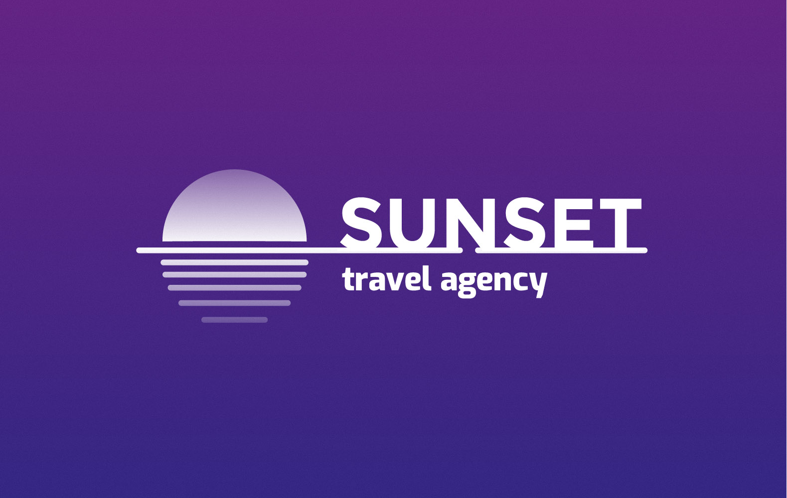 Download Шаблон логотипа "Sunset Travel Logo Template" / Sunset Travel Logo Template - Шаблон логотипа на тему графика logo,style,colorfull,violet,blue,orange,red,black,white,abstract,symbol,travel,sunset