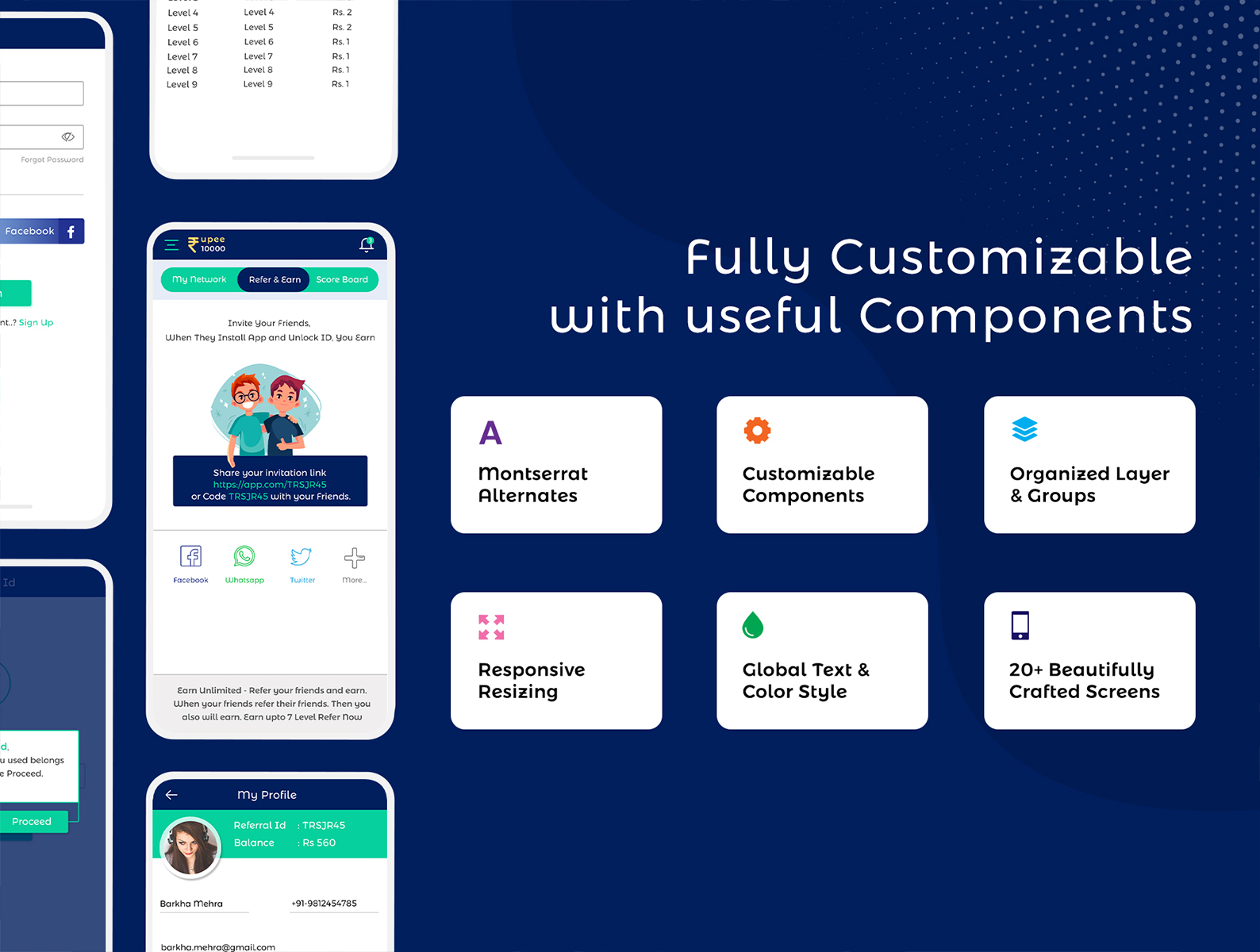 Download UI элементы "Mudra Waller UI Kit " / Mudra Waller UI Kit  - UI элементы на тему графика mudra,wallet,app-ui-kit,app-kit,reward-app-ui-kit,reward,ios-kit,android-ui-kit,wallet-ui-kit,wallet-ui-design,wallet-app-design,reward-app-design,reward-ios-kit,reward-ui-kit,reward-app-temp