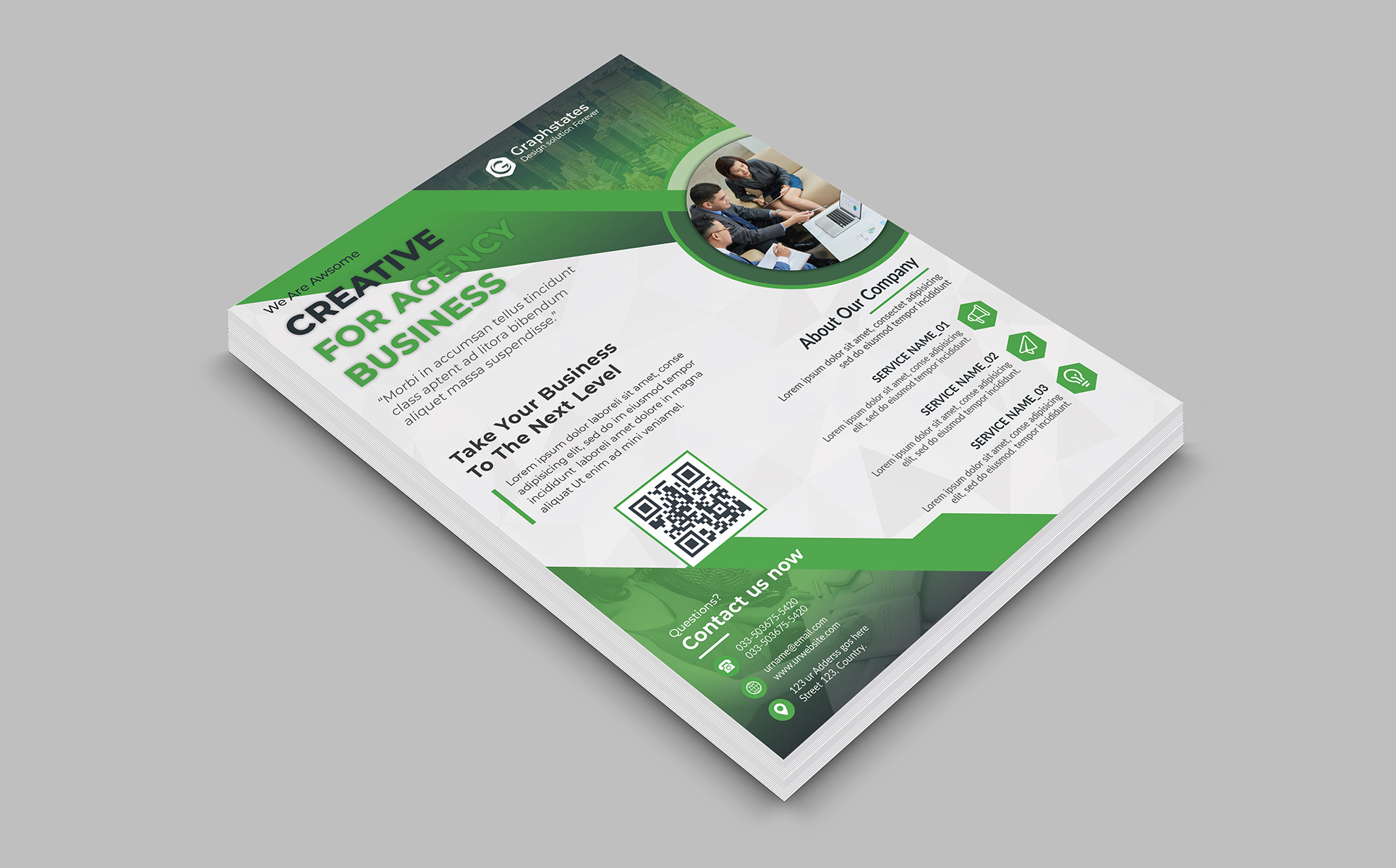 Download Фирменный стиль "Business Flyer - Corporate Identity Template" / Business Flyer - Corporate Identity Template - Фирменный стиль business,flyer,template,dl,dlflyer,corporate,businesscard,flyerdesign,design,graphicdesign,print,bule,red,orange,green,brochure,trifold,bifold,postcard,card