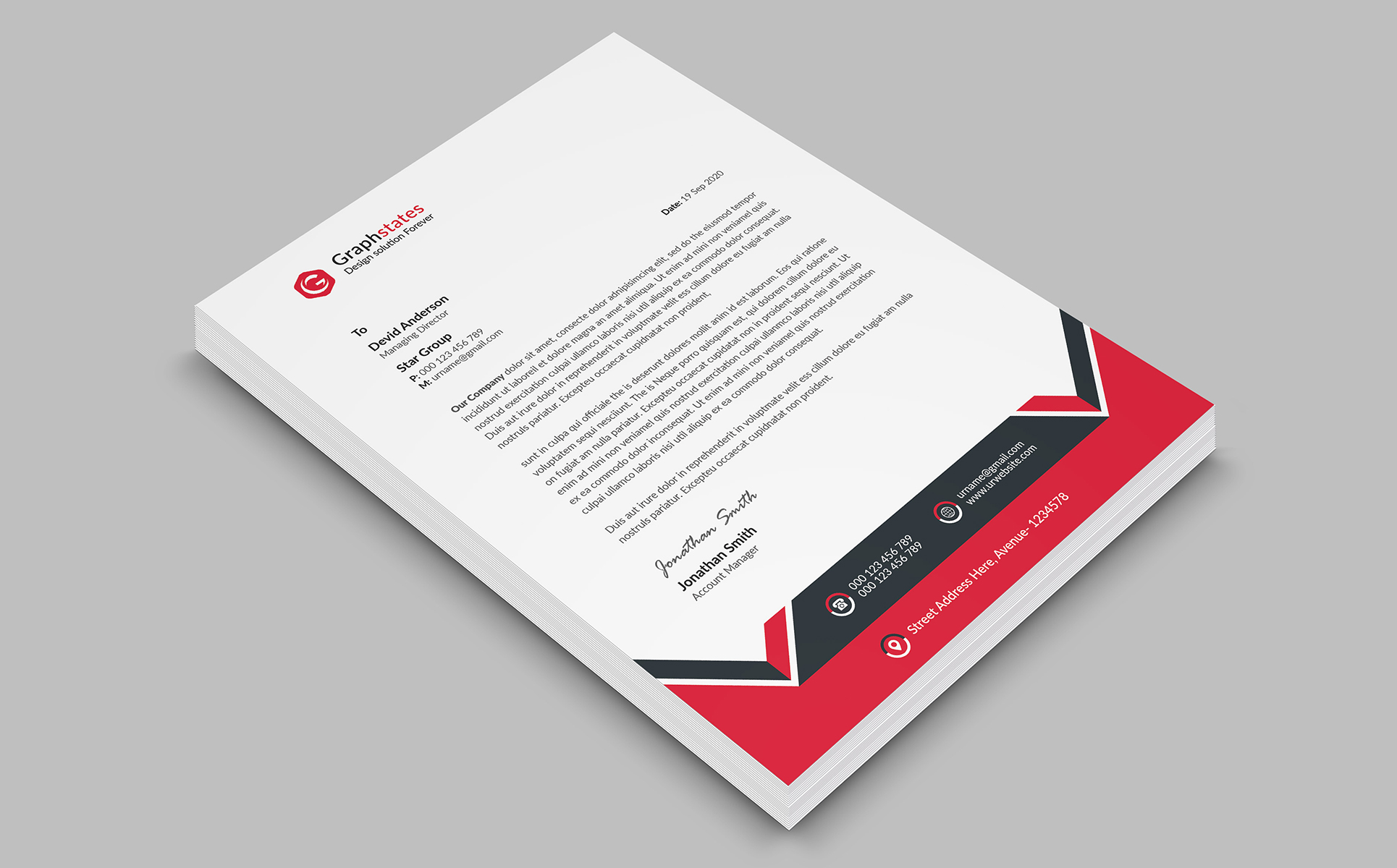 Download Фирменный стиль "4 in 1 Letterhead Bundle - Corporate Identity Template" / 4 in 1 Letterhead Bundle - Corporate Identity Template - Фирменный стиль letter,letterhead,bundle,4in1,psd,ai,flyer,brochure,business,corporate,clean,card,dl,identity,postcard,design,graphic,blue,green,red