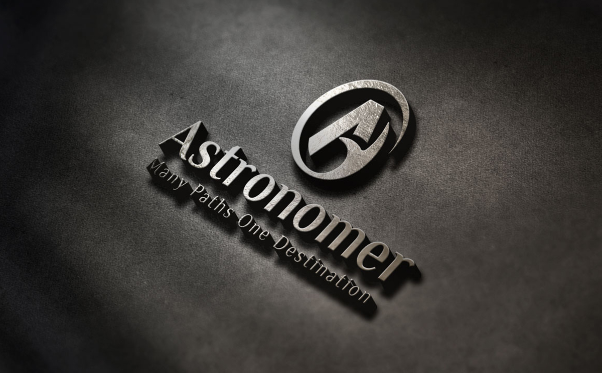 Download Шаблон логотипа "Astronomer Logo Template" / Astronomer Logo Template - Шаблон логотипа на тему графика logo design,business logo,element,creative,corporate,company,design,template,identity,logo,graphic,apps,brand,text,type,typography,typo,branding,initial,letter a