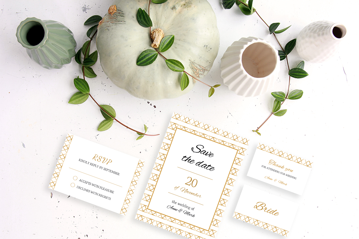 Download Фирменный стиль "Ethnic Wedding Bundle - Corporate Identity Template" / Ethnic Wedding Bundle - Corporate Identity Template - Фирменный стиль на тему графика wedding,collection,bundle,ethnic,rustic,invitation,cards,template,invite,ethnical,psd,ceremony,craft,vector,golden,customizable,printable,design,photoshop,white