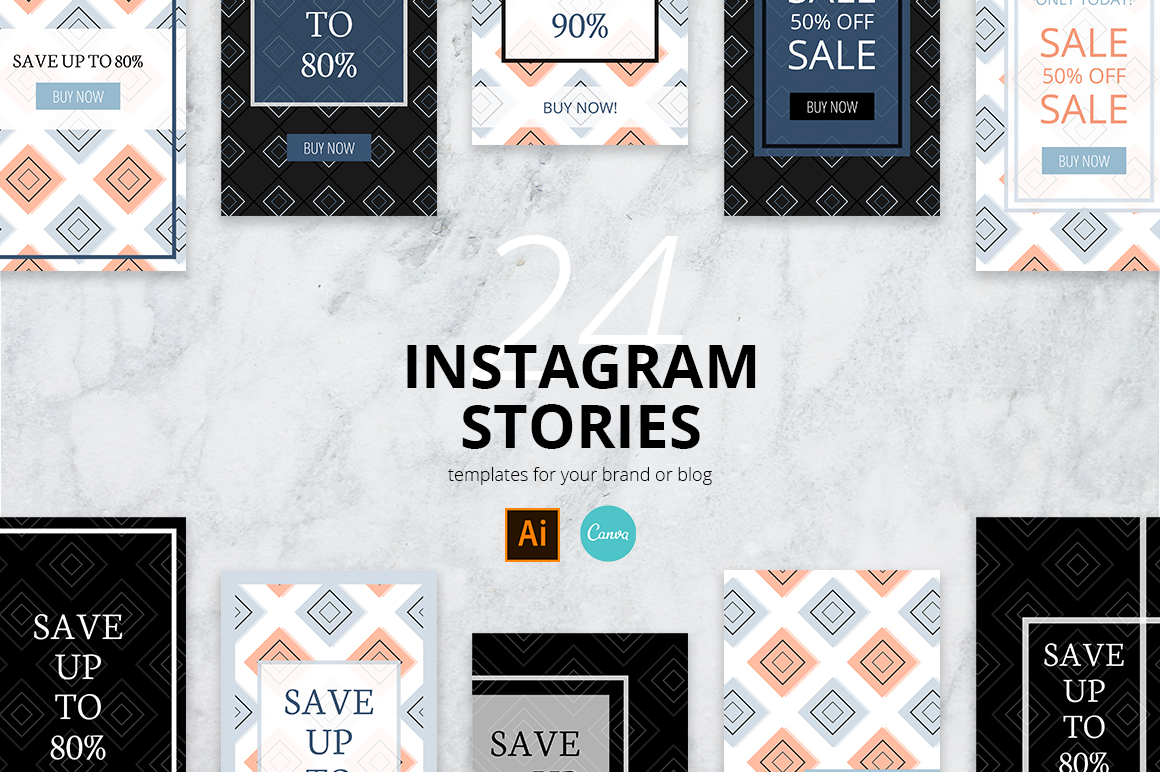 Download Шаблон для соцсетей "24 Instagram Stories Templates - Simple Elegance for Social Media" / 24 Instagram Stories Templates - Simple Elegance for Social Media - Шаблон для соцсетей на тему графика instagram,stories,canva,templates,media,editable,elegance,geometry,ad,campaign,business,vector,bundle,marketing,blog,elegant,commercial,ai,banner,mobile