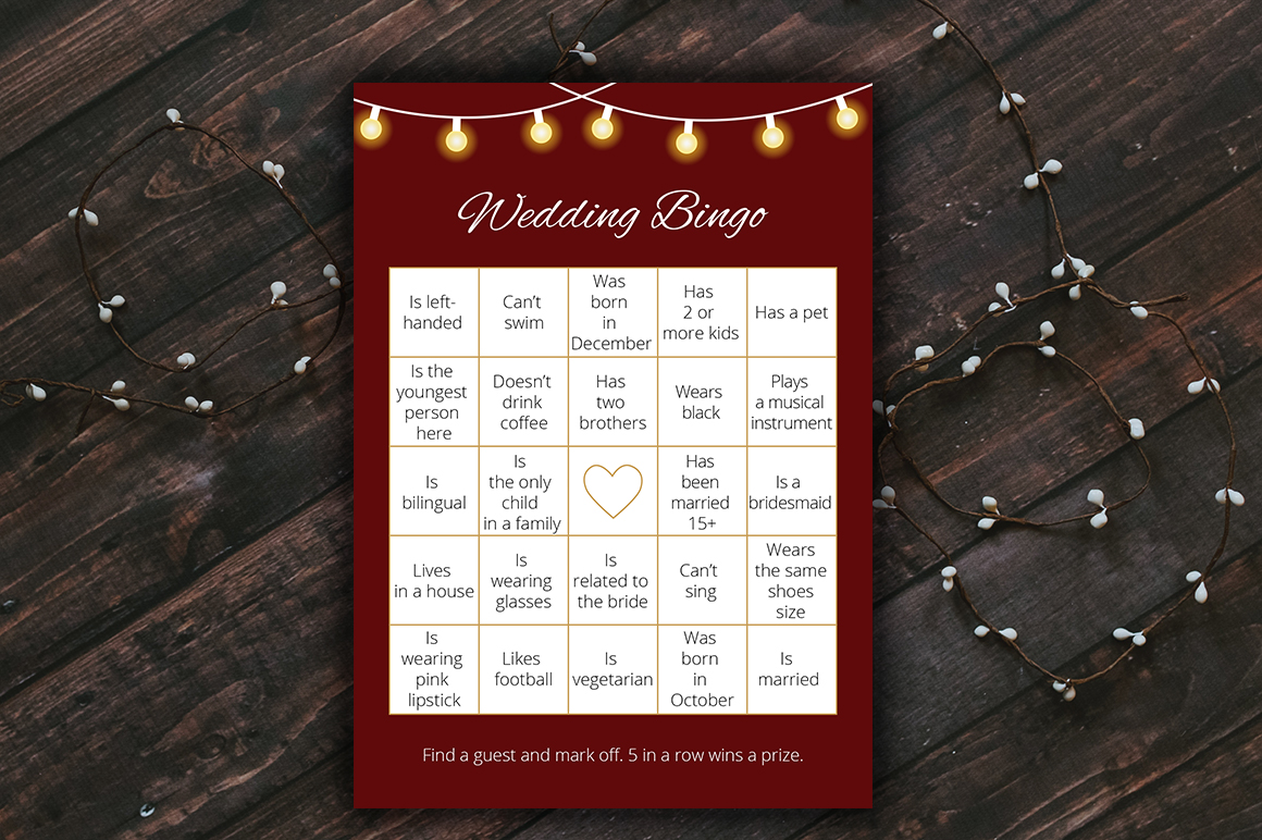Download Фирменный стиль "Elegant Bingo Cards for Your Wedding and Bridal Shower" / Elegant Bingo Cards for Your Wedding and Bridal Shower - Фирменный стиль на тему графика wedding,bingo,game,card,craft,bridal,shower,photoshop,template,guest,vector,stylish,customizable,print,lamps,garlands,psd,fun,elegant,bundle