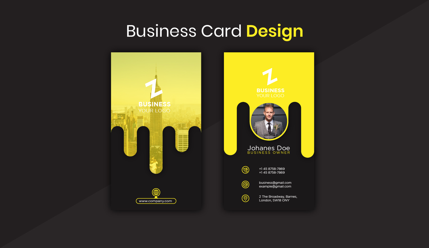 Download Фирменный стиль "Business Card - Corporate Identity Template" / Business Card - Corporate Identity Template - Фирменный стиль на тему графика business,card,corporate,identity,trend,2020,latest,cmyk,print-ready,green,blue,red,yellow,combination,creative,professional,attractive,vertical,cheap,branding