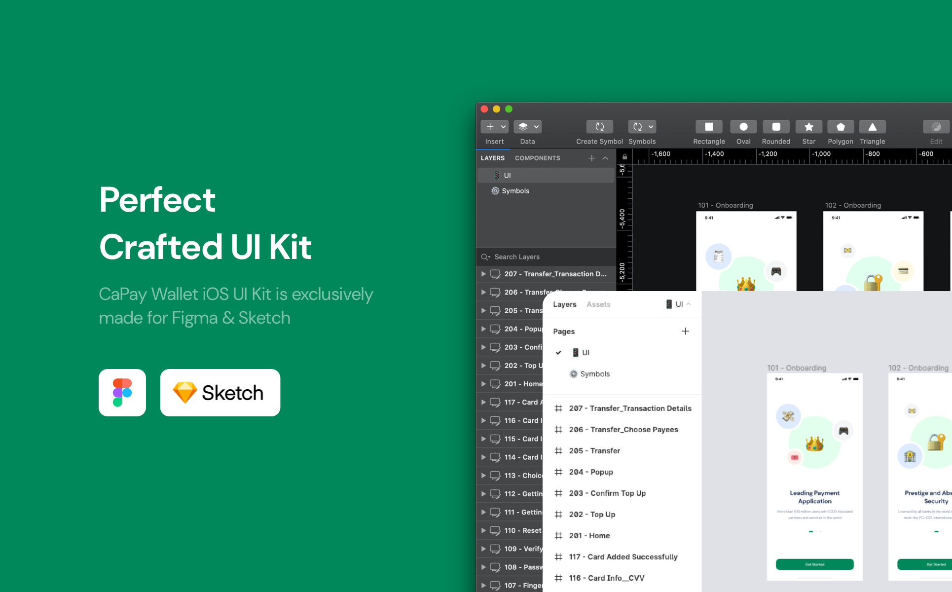 Download UI элементы "CaPay Wallet iOS UI Kit " / CaPay Wallet iOS UI Kit  - UI элементы на тему графика wallet,payment,digital,ios,ui,kit,template,super,app,shopping,food,delivery,figma,sketch,trending,carrotlabs