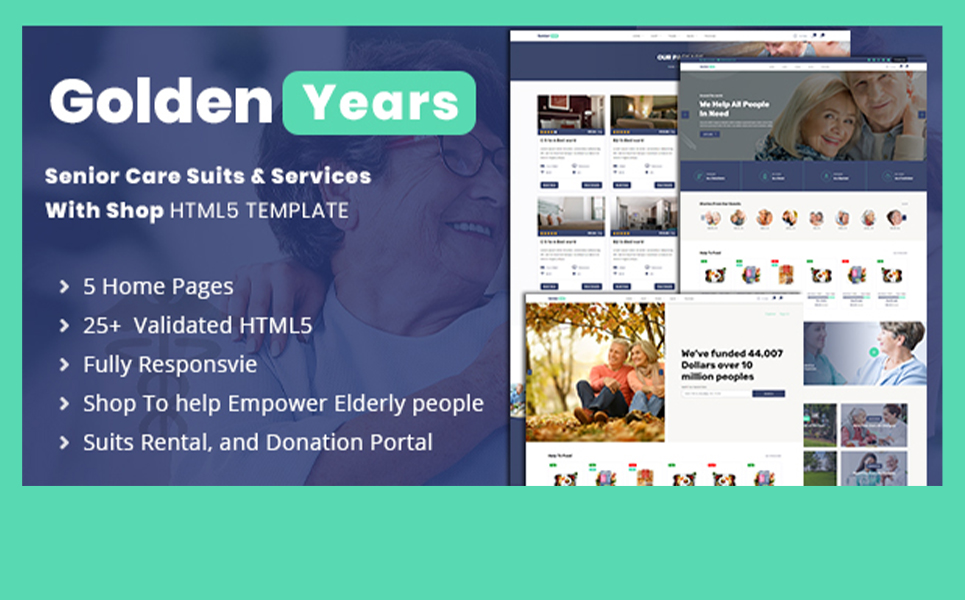 Senior Suits & Services Website Template