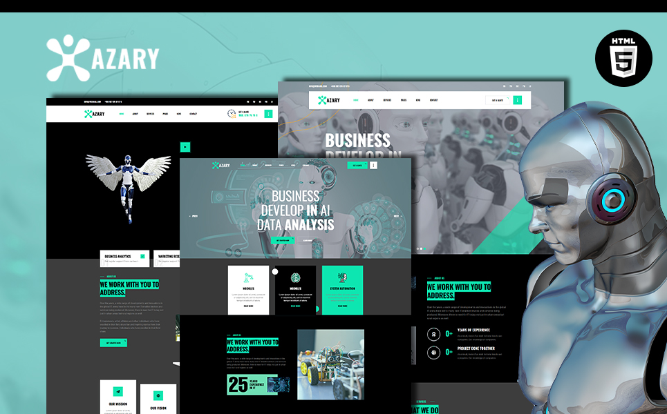 Robot Website Template