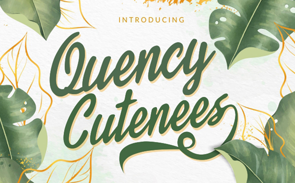 Download Шрифт "Quency Cutenees Font" / Quency Cutenees Font - Шрифт на тему графика badge,bookcover,branding,calligraphy,classy,clothing,cursive,display,elegant,font,funwedding,graphic,handlettering,handmade,headline,labels,logotype,lovevintage,magazine,packaging
