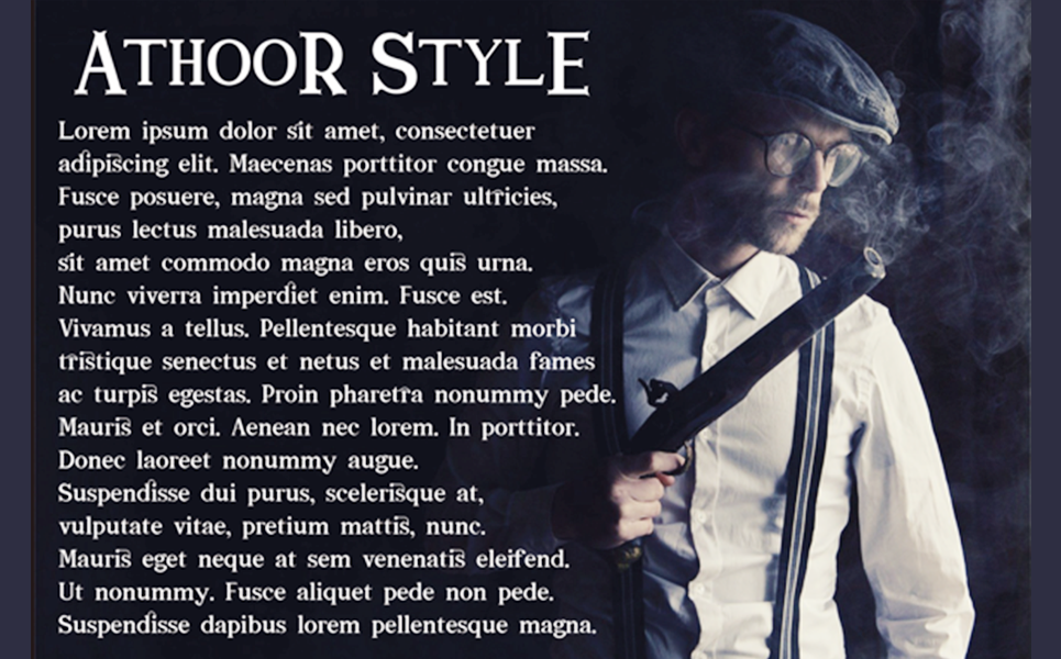 Download Шрифт "Athoor Style Font" / Athoor Style Font - Шрифт на тему графика modern,clean,displayfont,modernfont,alffabeth,bold,classic