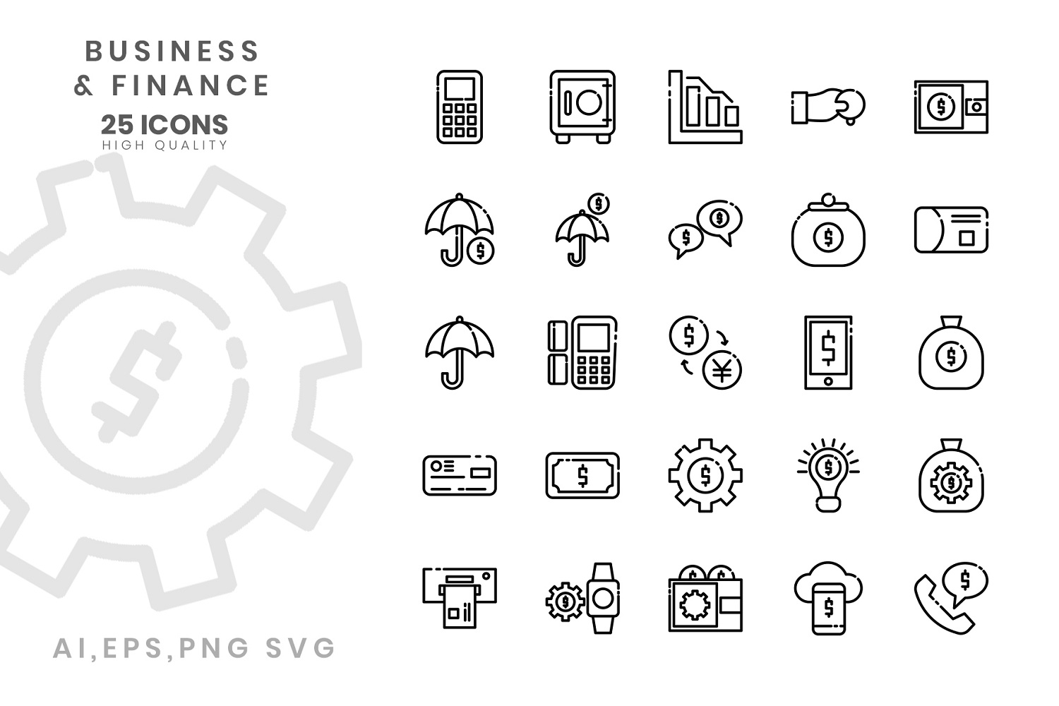 Download Набор иконок "Business finance VOL II Icon Set" / Business finance VOL II Icon Set - Набор иконок на тему графика idea,iot,marketing,payment,shopping,smart,social,strategy,teach,team,teamwork,thin,bak,isolated,big,competitive,connected,development,banking,commerce