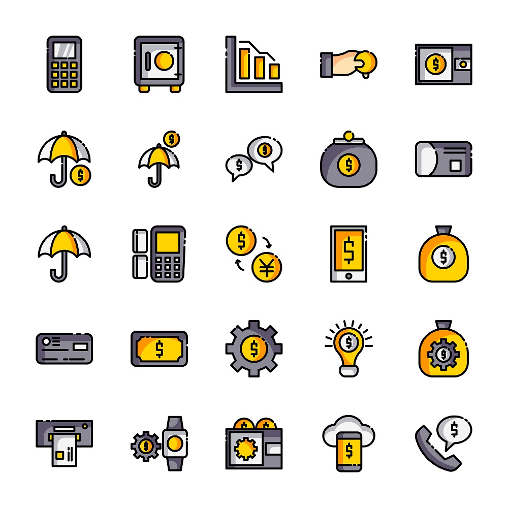 Download Набор иконок "Business finance VOL II Icon Set" / Business finance VOL II Icon Set - Набор иконок на тему графика idea,iot,marketing,payment,shopping,smart,social,strategy,teach,team,teamwork,thin,bak,isolated,big,competitive,connected,development,banking,commerce