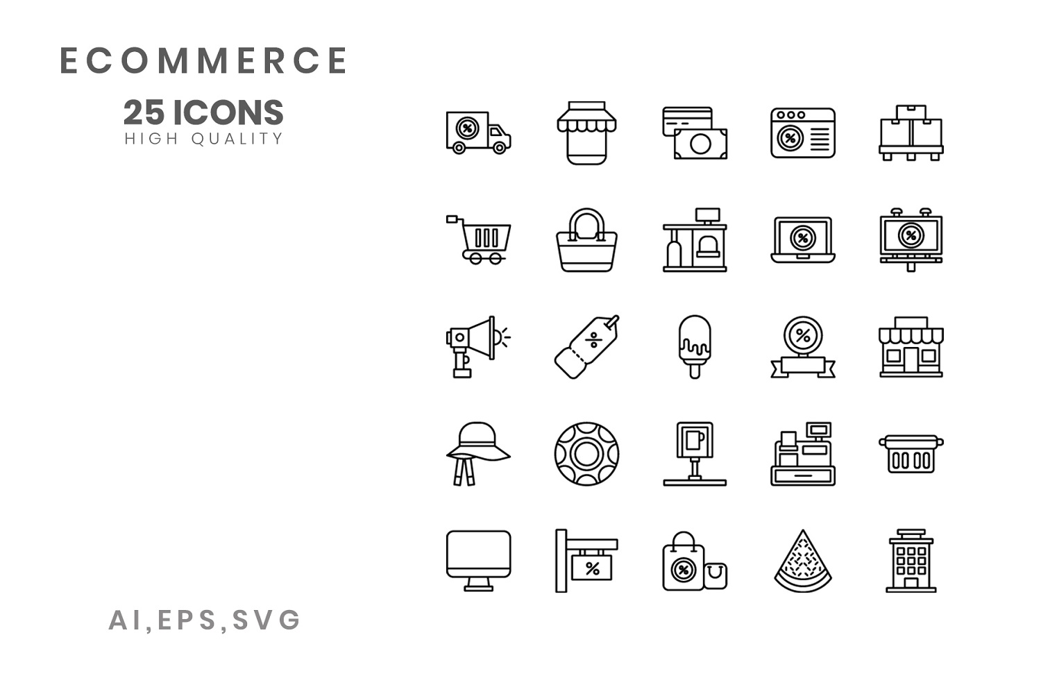 Download Набор иконок "Ecommerce Icon Set" / Ecommerce Icon Set - Набор иконок на тему графика book,bookstore,bus,connection,delivering,document,finance,horizontal,icon set,internet,outline,paint,paying,price,retail,sale,store,telephone,bag