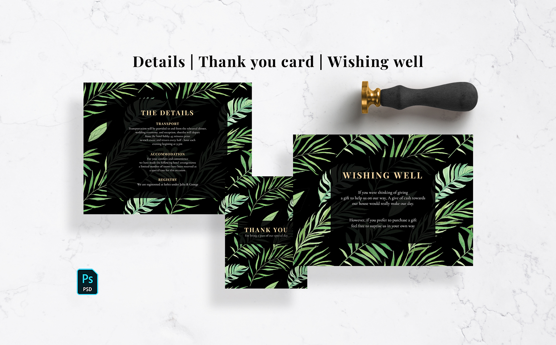 Download Фирменный стиль "Green Tropical Wedding Invitation Suite - Corporate Identity Template" / Green Tropical Wedding Invitation Suite - Corporate Identity Template - Фирменный стиль card,cards,design,floral,flower,flowers,flyer,graphic,invitations,invitation suite,psd,rsvp,rsvp card,suite,green tropical,wedding invitation,wedding card,wedding watercolor