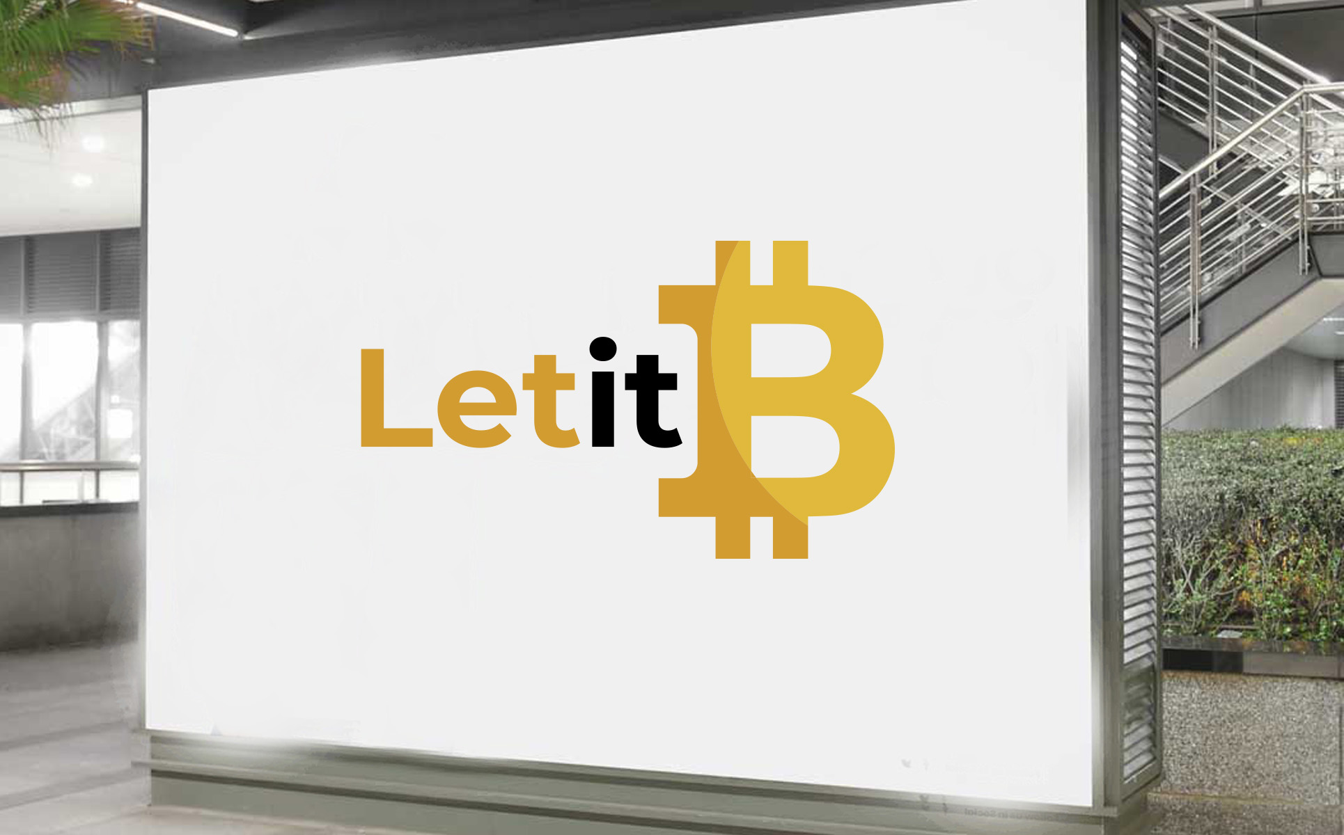 Download Шаблон логотипа "Let it B - Bitcoin and Crypto Company Business Logo Template" / Let it B - Bitcoin and Crypto Company Business Logo Template - Шаблон логотипа на тему графика letitb,professional,logo,design,technology,corporations,network commerce,companies,cryptocurrency,offices,brand,visuals,colors,modern,business,logos,negativecolor,editable,printed