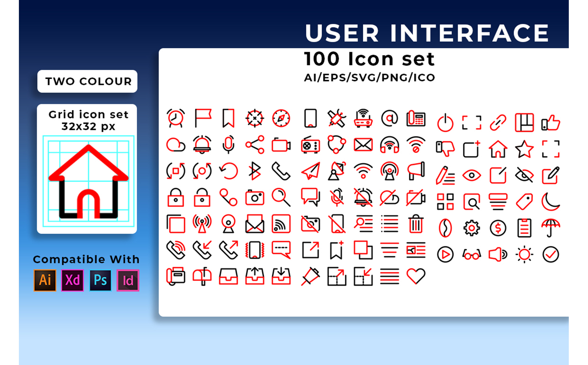 Download Набор иконок "User Interface Icon Set" / User Interface Icon Set - Набор иконок на тему графика set,user,interface,line,business,icon,media,vector,web,simple,internet,ui,application,thin,design,mobile,phone,flat,technology,symbol