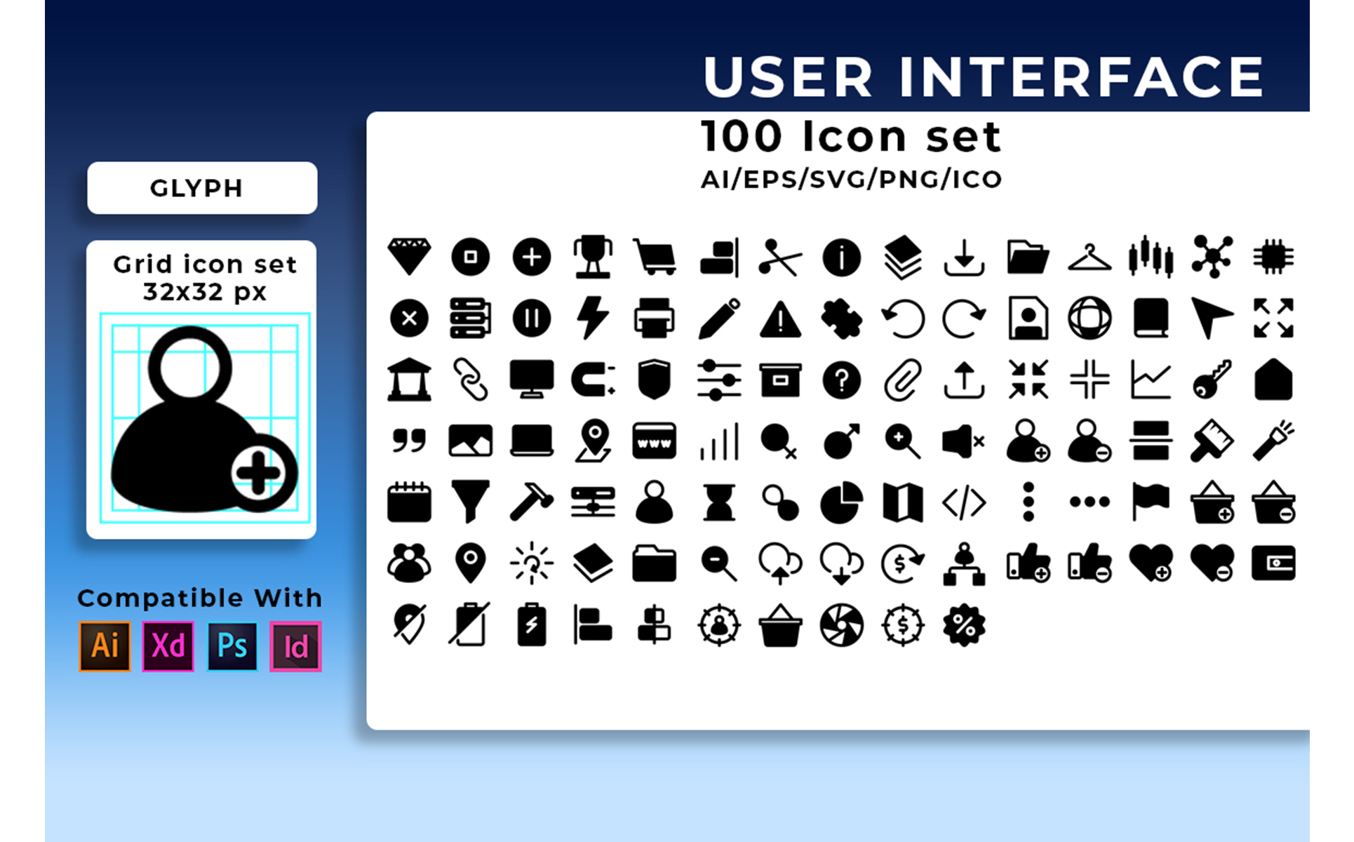 Download Набор иконок "User Interface Icon Set" / User Interface Icon Set - Набор иконок на тему графика icon,interface,user,vector,web,business,set,symbol,simple,line,design,phone,internet,mobile,media,modern,button,application,thin,sign